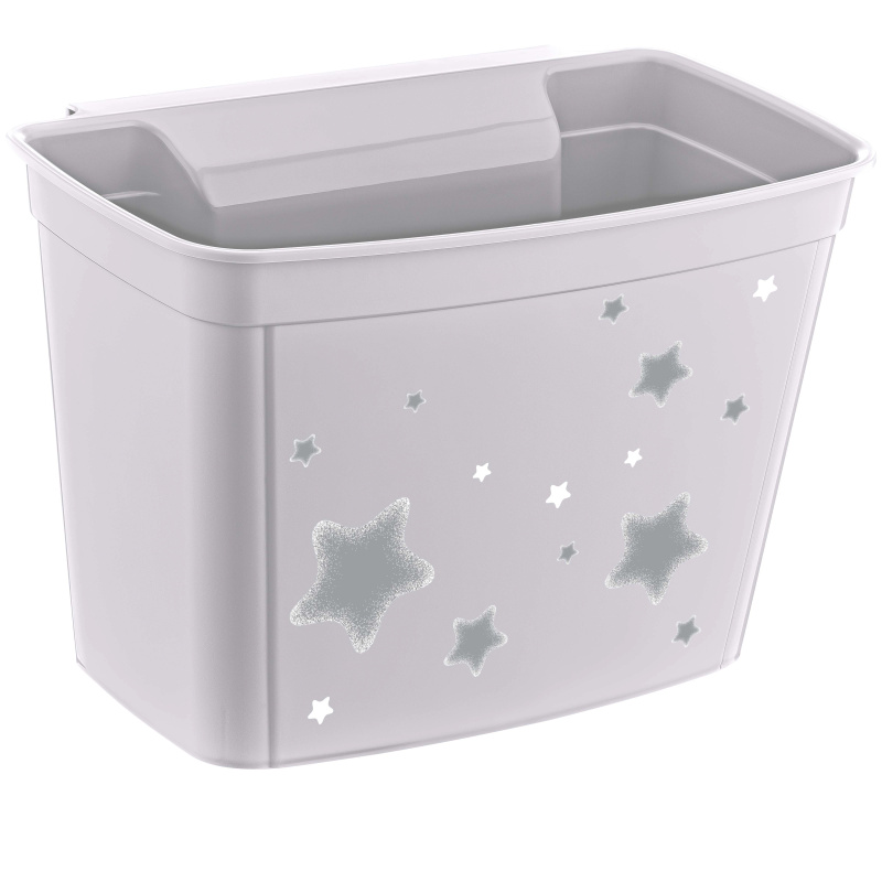 Univerzální závěsný box na přebalovací pult "Stars", Bílá