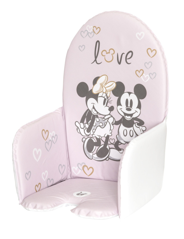 Keeeper Vložka do jídelní židlíčky Minnie Mouse, pudrově růžová