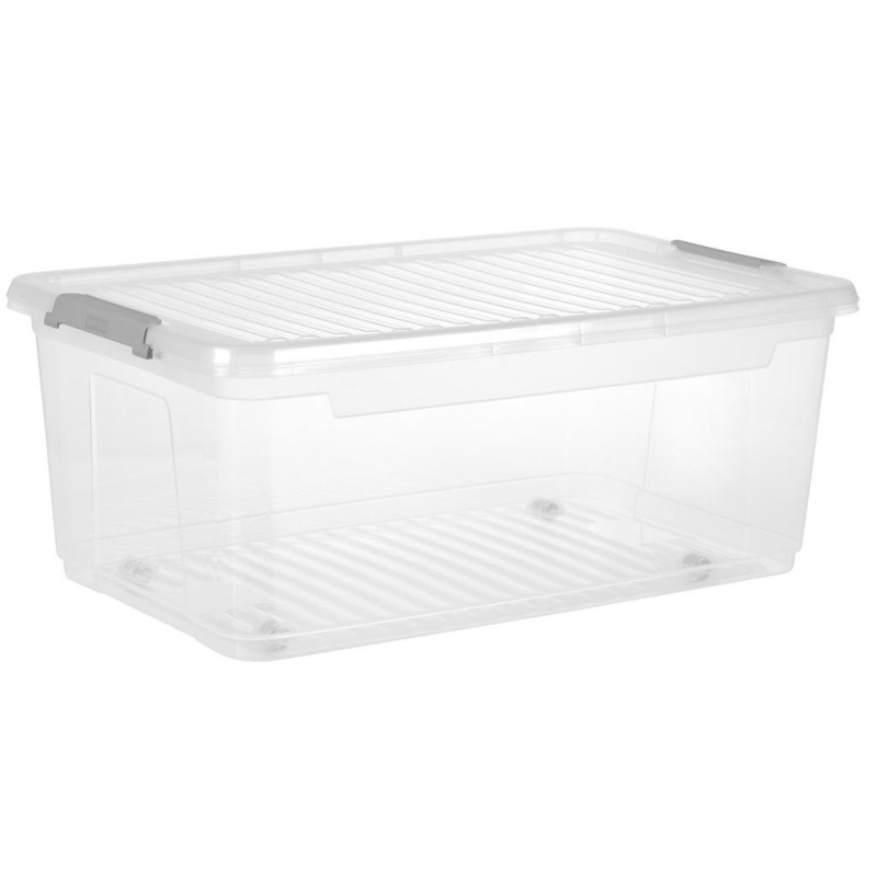 KEEEPER box úložný 37l, 59x38x24cm, víko, klip, kolečka, PH