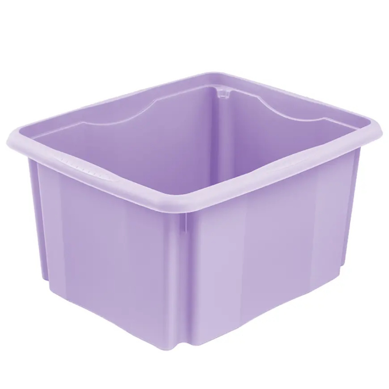 Plastový úložný box Emil 24l fialový