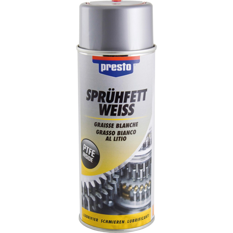 Presto Mazací tuk ve spreji bílý 400 ml
