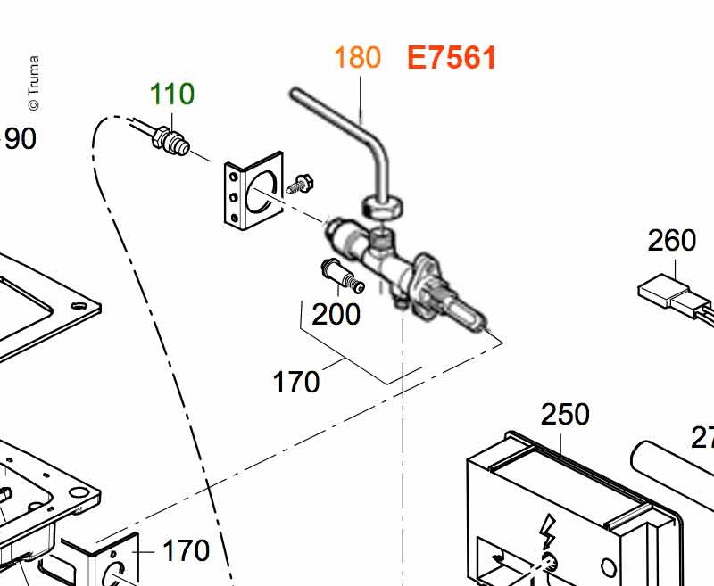 TRUMA Přívodní trubice