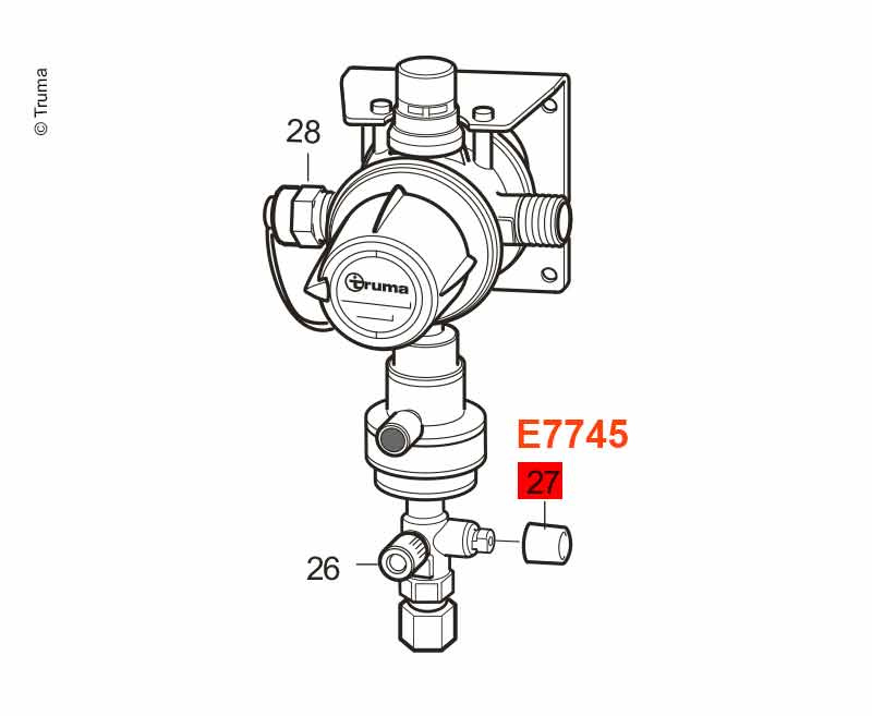 TRUMA Víčko zkušebního ventilu