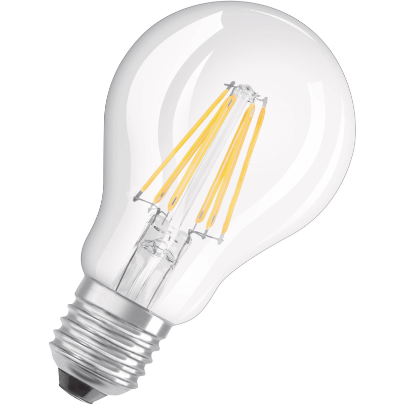 OSRAM LED žárovka Base Classic A60, E27, 6,5 W, 806 lm, 2700 K, čirá, 2 ks