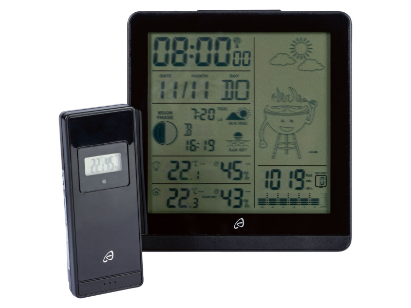 Auriol® Bezdrátová meteostanice s LCD displejem a ukazatelem doporučení grilování