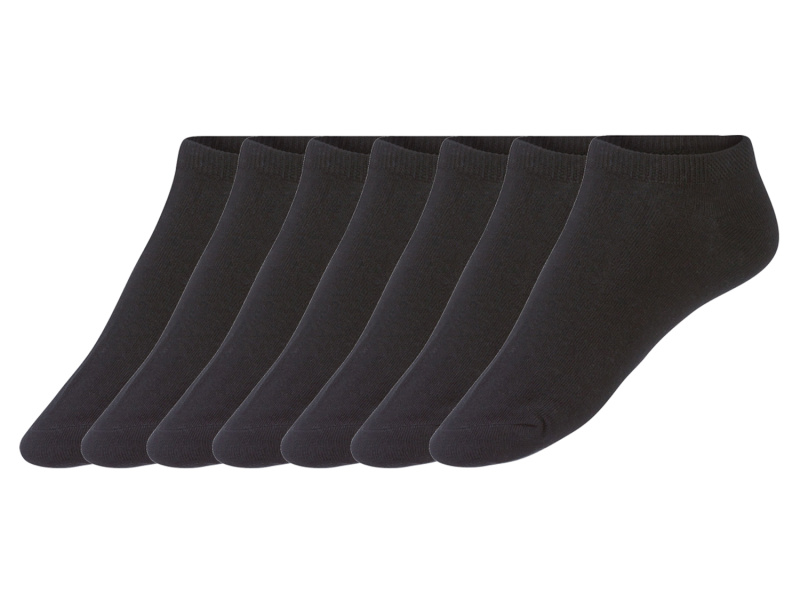 esmara® Dámské nízké ponožky, 7 párů (35/38, černá)