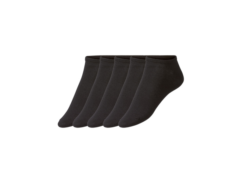 esmara® Dámské nízké ponožky, 5 párů (35-38, černá)