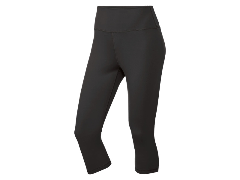 Crivit Dámské funkční capri legíny (XS (32-34), černá)