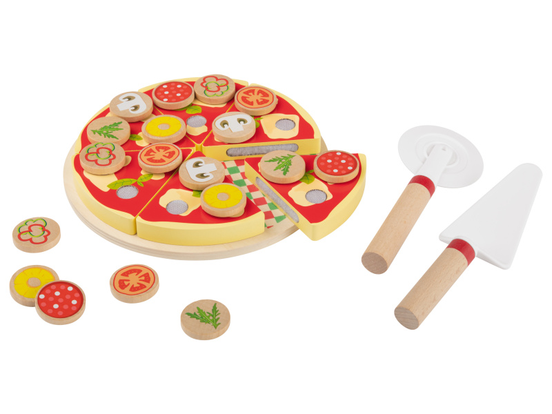 Playtive Dřevěné potraviny (sada s pizzou)