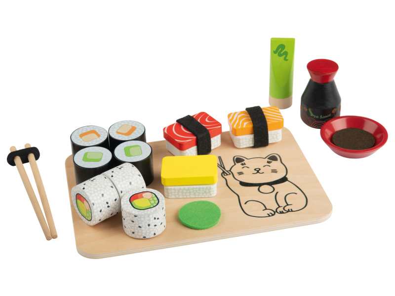 Playtive Dřevěné potraviny (sada na sushi)