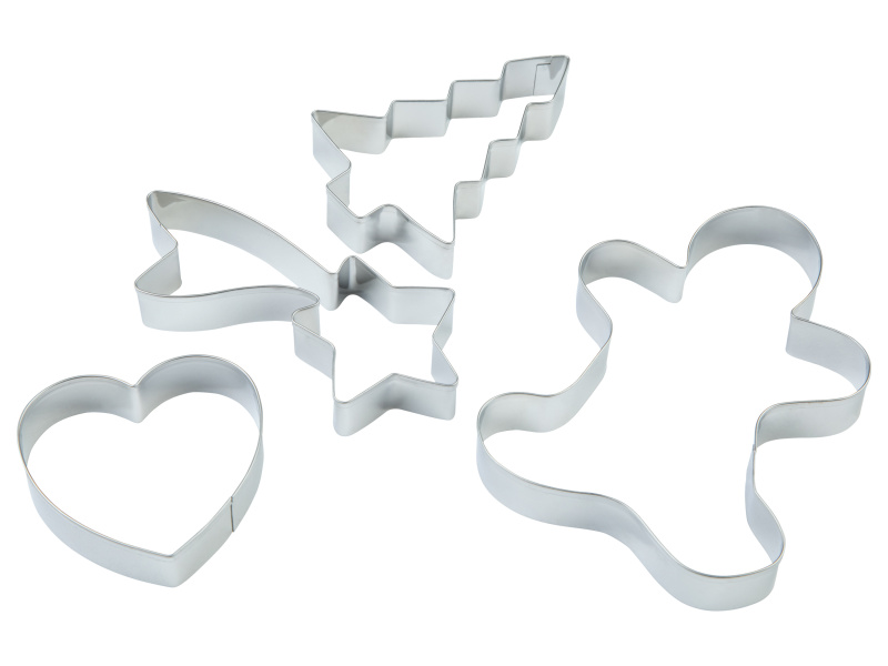 Livarno home Sada vykrajovacích formiček / Sada razítek na keksy (vykrajovátka na vánoční cukroví)