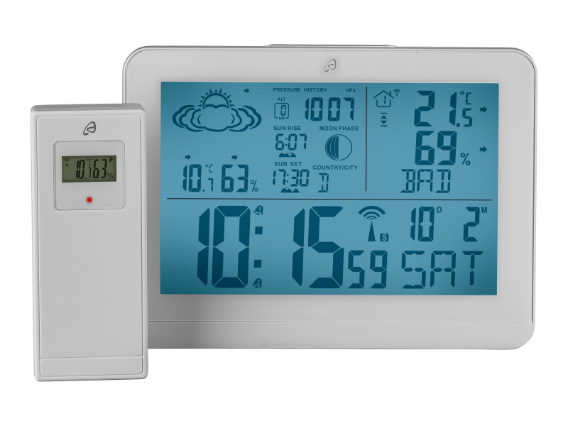 Auriol® Bezdrátová meteostanice (bílá)