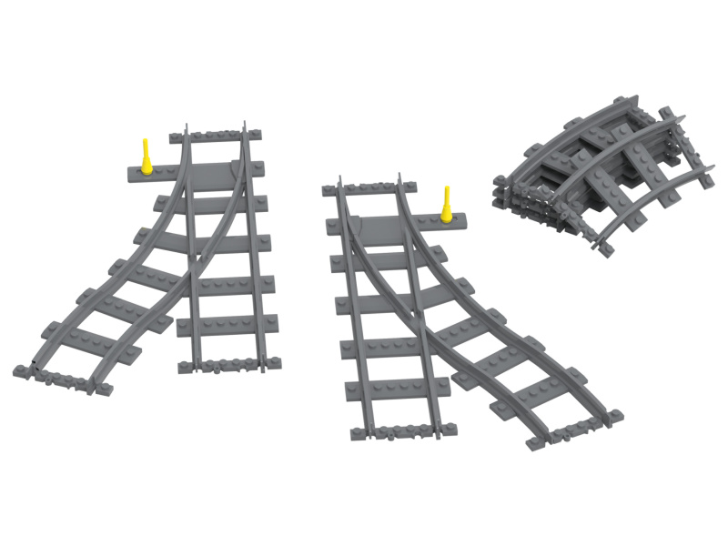 Playtive Clippys Sada kolejnic / výhybek (sada výhybek)