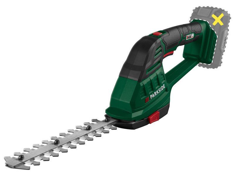 Parkside® Aku nůžky na trávník a živý plot Pags 20-Li A1 – bez akumulátoru a nabíječky