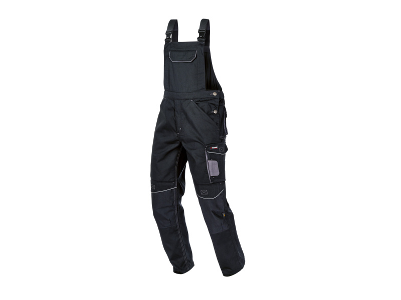 Parkside Performance® Pánské pracovní kalhoty s laclem (černá, 50)