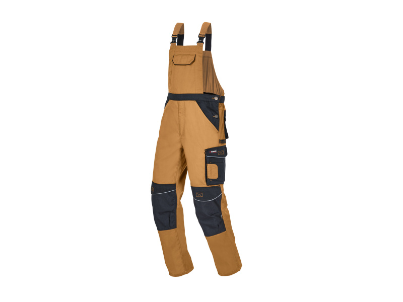 Parkside Performance® Pánské pracovní kalhoty s laclem (hnědá, 48)