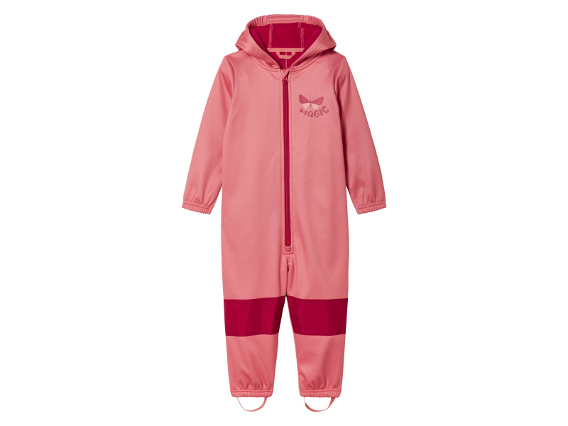 lupilu® Dívčí softshellový overal s podšívkou (růžová, 98/104)