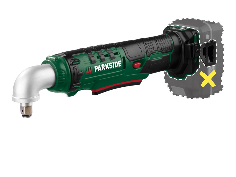 Parkside® Aku úhlový rázový utahovák Paws 20 A1 – bez akumulátoru a nabíječky
