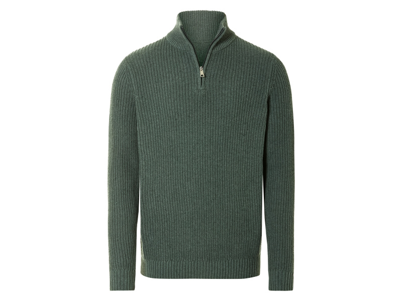Livergy® Pánský pletený svetr (M (48/50), zelená)