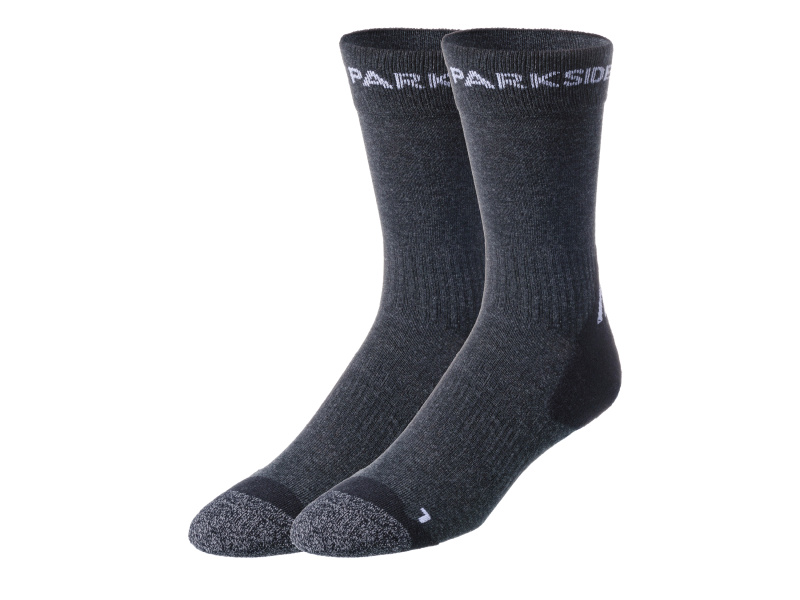Parkside® Pánské pracovní ponožky, 2 páry (šedá, 39/42)