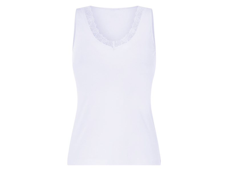 esmara® Dámská košilka s krajkou (bílá, Xl(48/50))