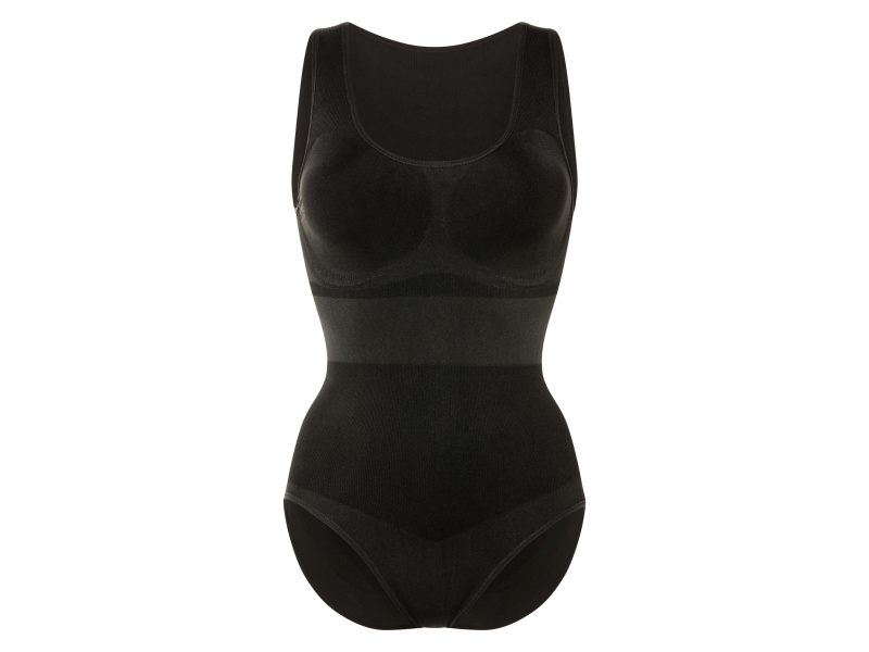 esmara® Dámské bezešvé tvarující body (černá, XL (48/50))