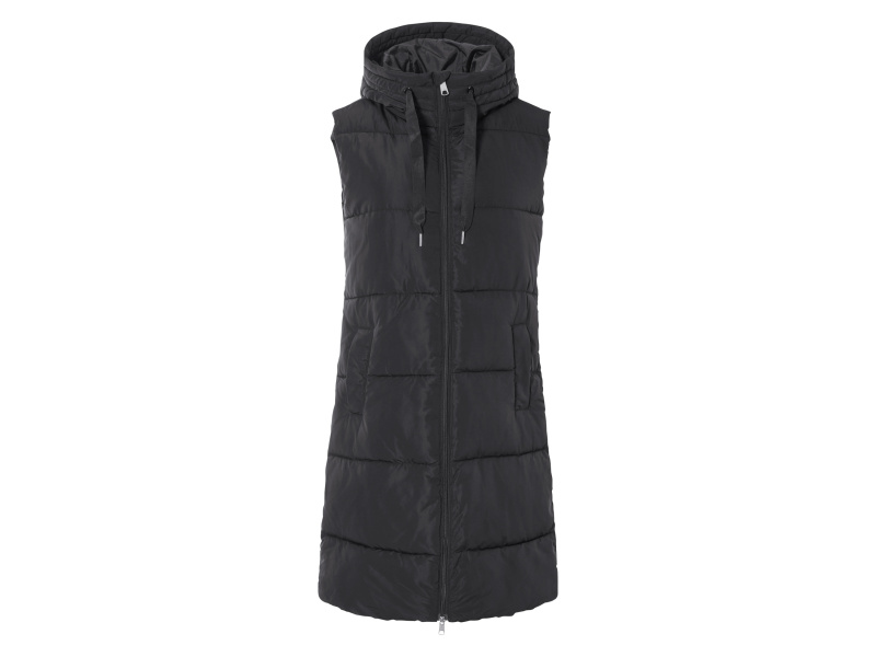 esmara® Dámská dlouhá vesta (černá, S(36/38))