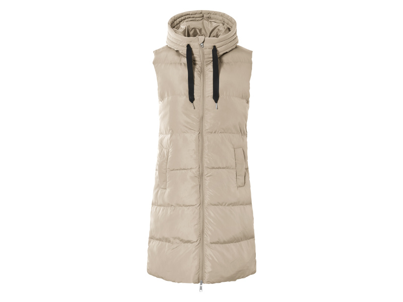 esmara® Dámská dlouhá vesta (béžová, S(36/38))