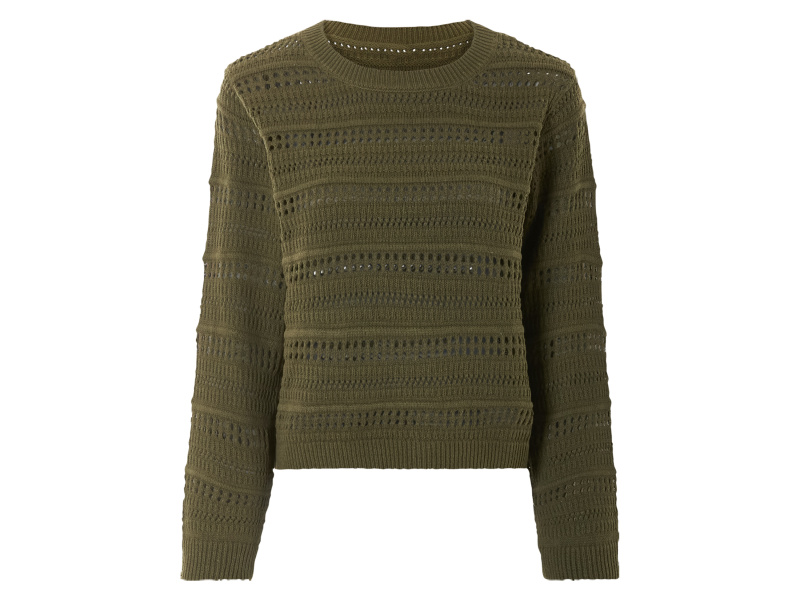 esmara® Dámský pletený svetr (khaki, M(40/42))