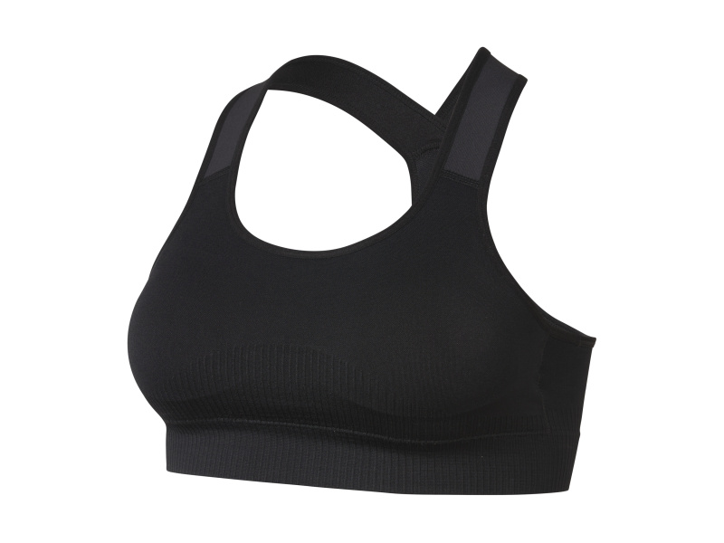 Crivit Dámská bezešvá sportovní podprsenka, High Level (Xl(48/50), černá)