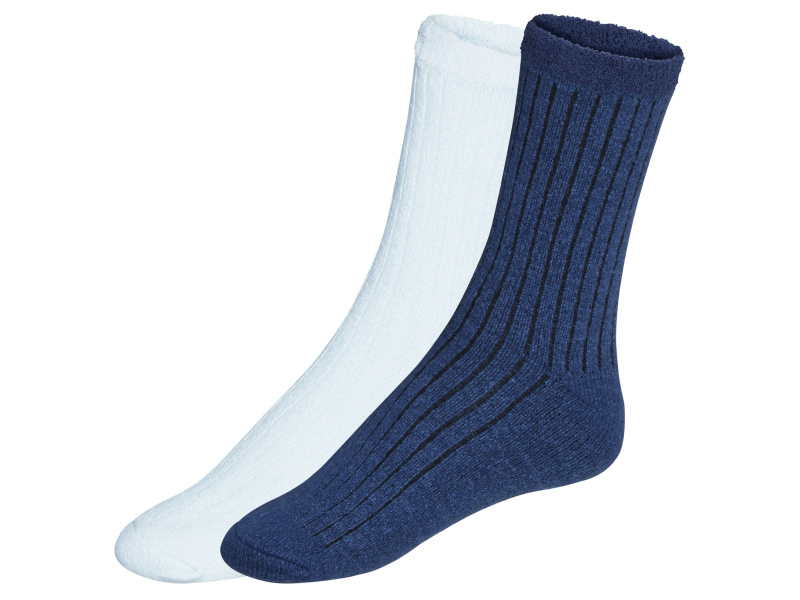 esmara® Dámské hebké ponožky, 2 páry (modrá/světlá, 35-38)