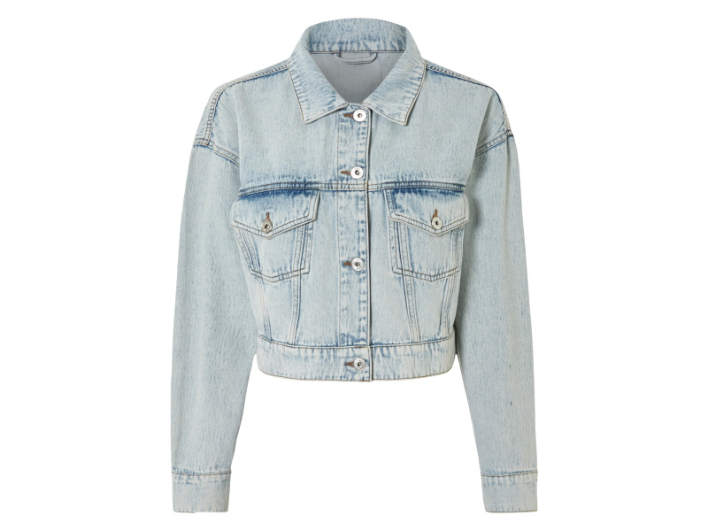 esmara® Dámská džínová bunda (světle modrá, 38)