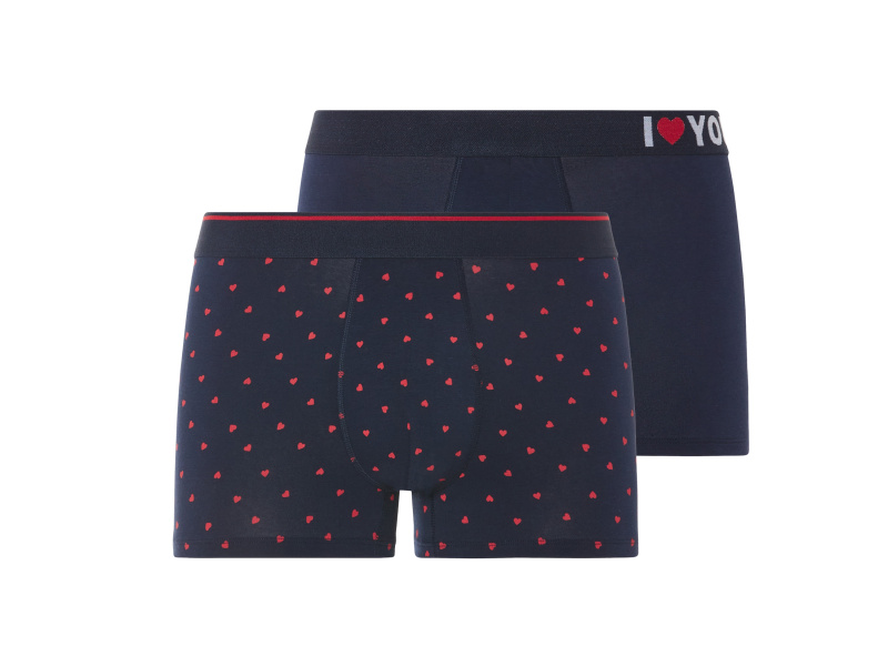 Livergy® Pánské boxerky, 2 kusy (5/M, navy modrá)