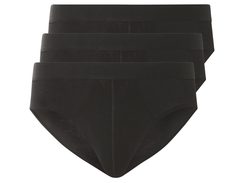 Livergy® Pánské slipy, 3 kusy (4/S, černá)