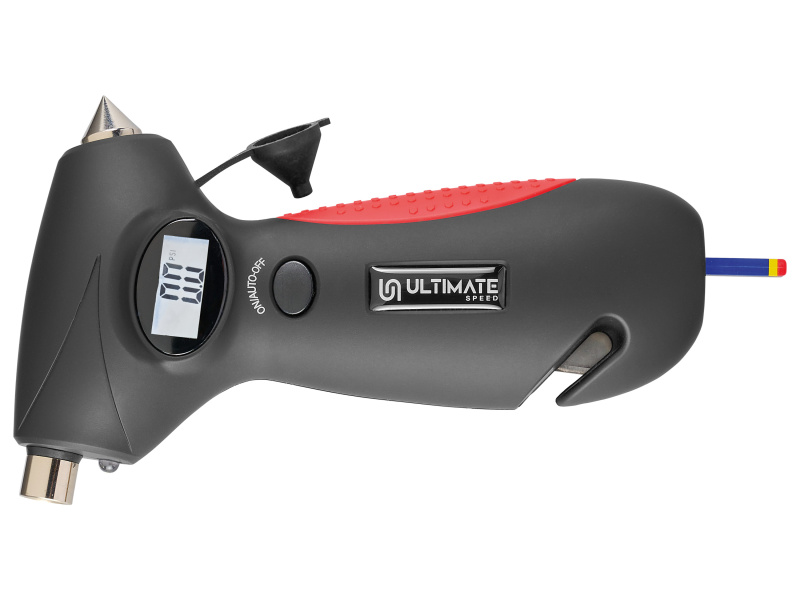 Ultimate Speed® Měřič tlaku v pneumatikách 5 v 1