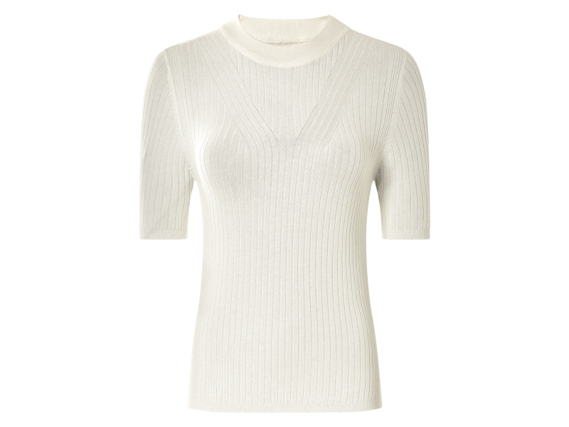 esmara® Dámský úpletový svetr (bílá, S (36/38))