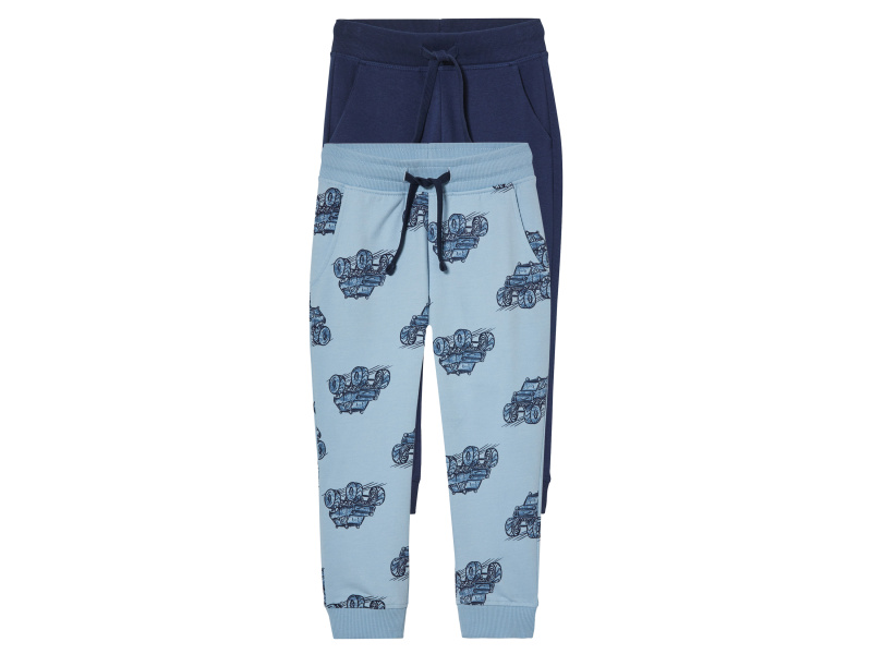 lupilu® Chlapecké tepláky, 2 kusy (navy modrá / modrá, 98/104)