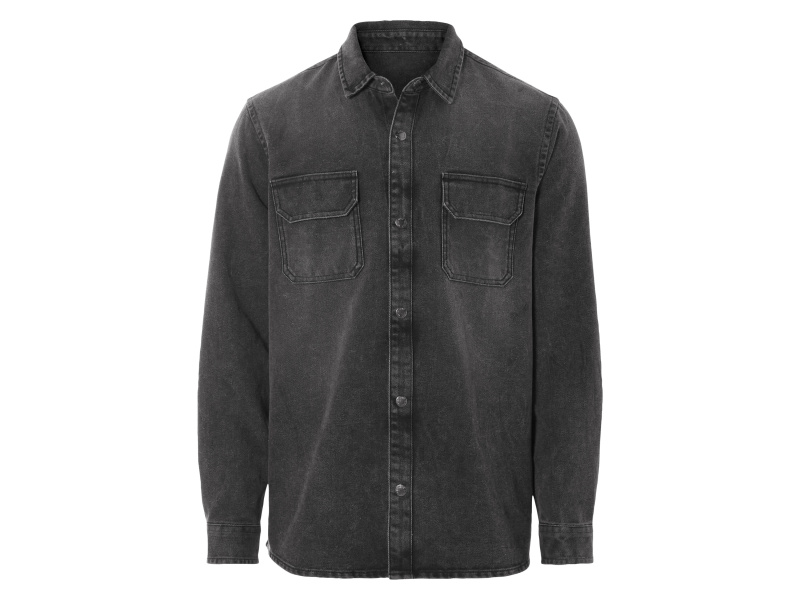 Livergy® Pánská džínová košile (černá, M (39/40))