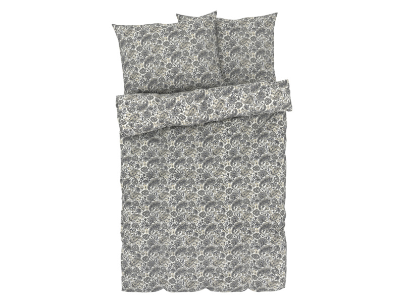Livarno home Ložní povlečení z mikrovláknitého saténu, 220 x 240 cm, 70 x 90 cm (vzor paisley)