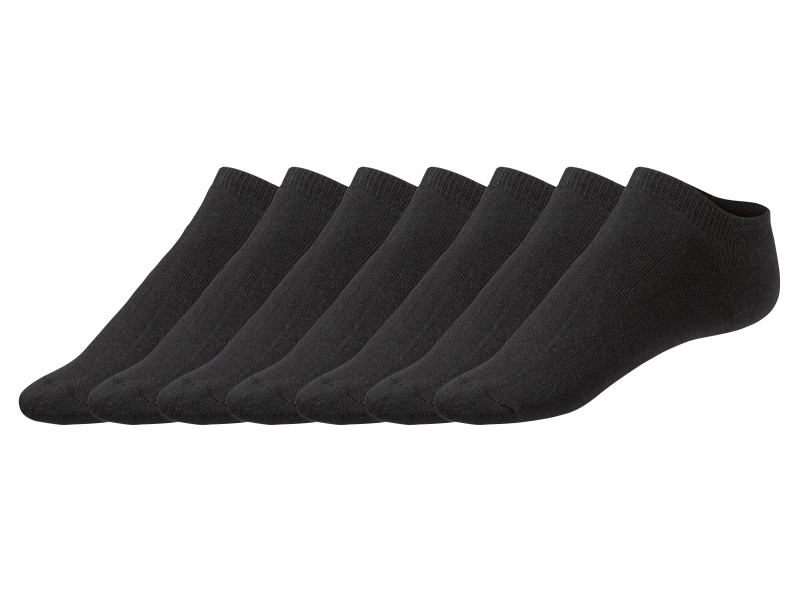 Livergy® Pánské nízké termo ponožky, 7 párů (39/42, černá)