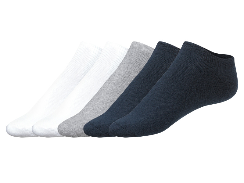 Livergy® Pánské termo ponožky, 5 párů (39-42, bílá / šedá / navy modrá)