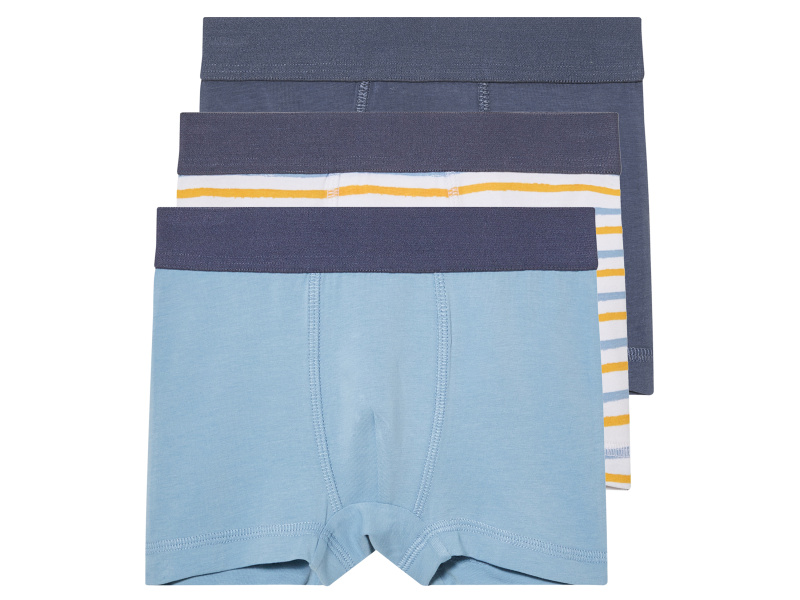 lupilu® Chlapecké boxerky s BIO bavlnou, 3 kusy (98/104, modrá)