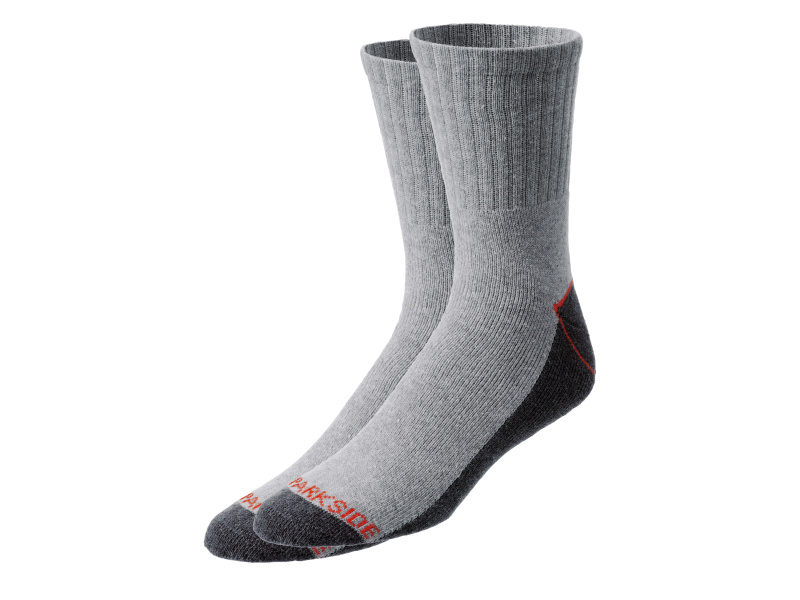 Parkside® Pánské pracovní ponožky, 2 páry (šedá, 39/42)