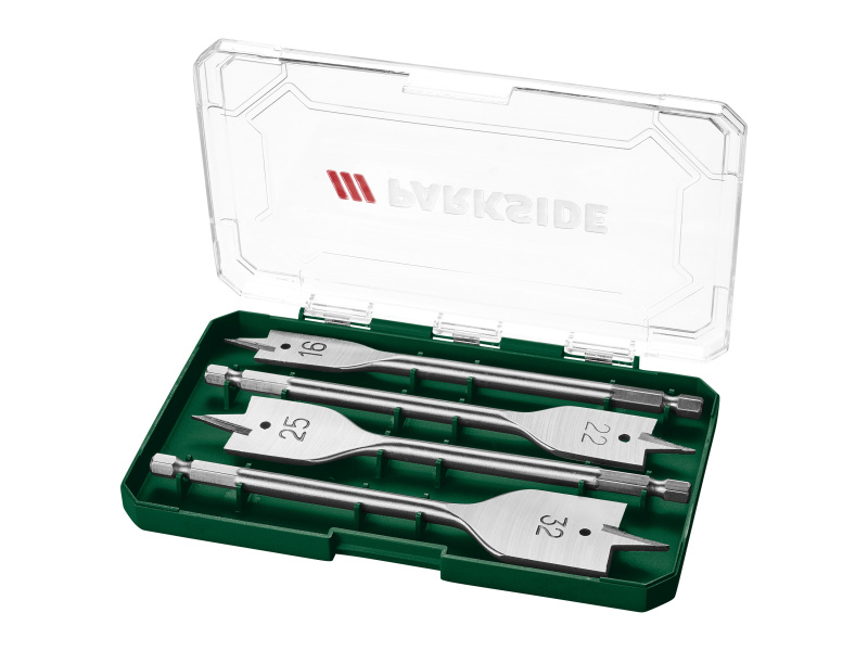Parkside® Sada vrtáků (ploché frézovací vrtáky)