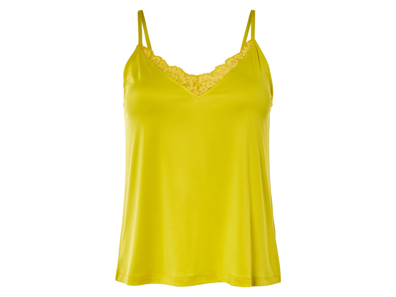 esmara® Dámský top se špagetovými ramínky (zelená, L (44/46))