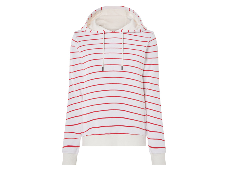 esmara® Dámská mikina (červená/bílá, XL (48/50))