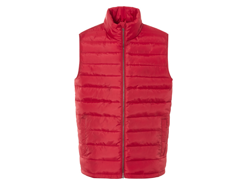 Livergy® Pánská prošívaná vesta (červená, Xl(56/58))