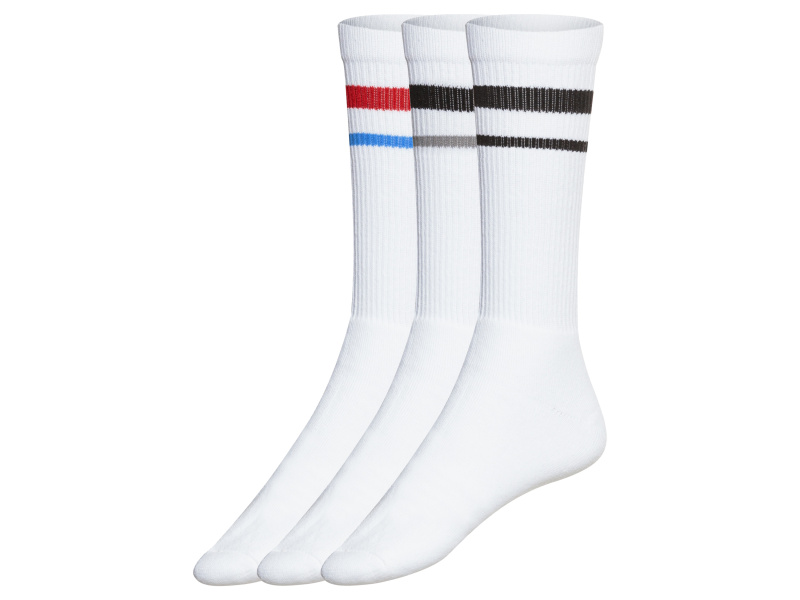 Livergy® Pánské ponožky, 3 páry (43-46, bílá)