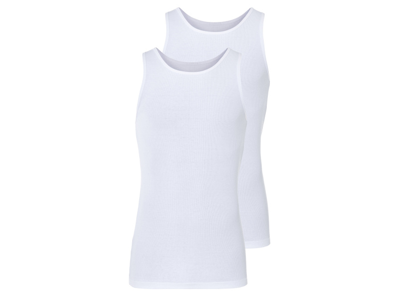 Livergy® Pánský nátělník s BIO bavlnou, 2 kusy (7/Xl)