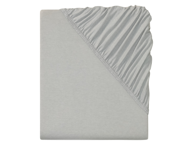 Livarno home Žerzejové napínací prostěradlo, 140–160 x 200 cm (šedá)